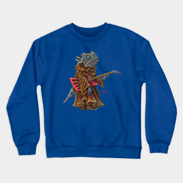 Lizard Wizard Crewneck Sweatshirt by JaxDavArts